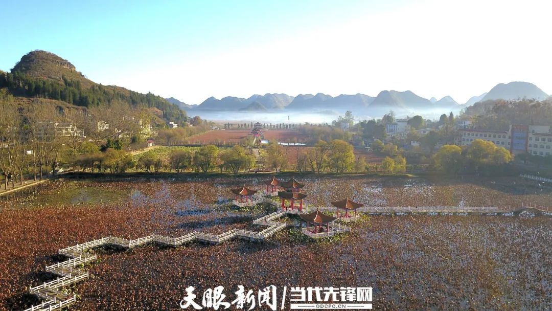 安龙招堤国家湿地公园冬景宜人